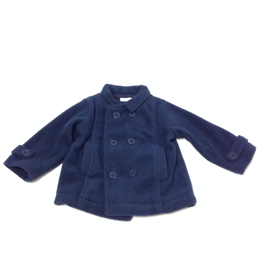 First Impressions Baby Pea Coat Jacket Navy Blue